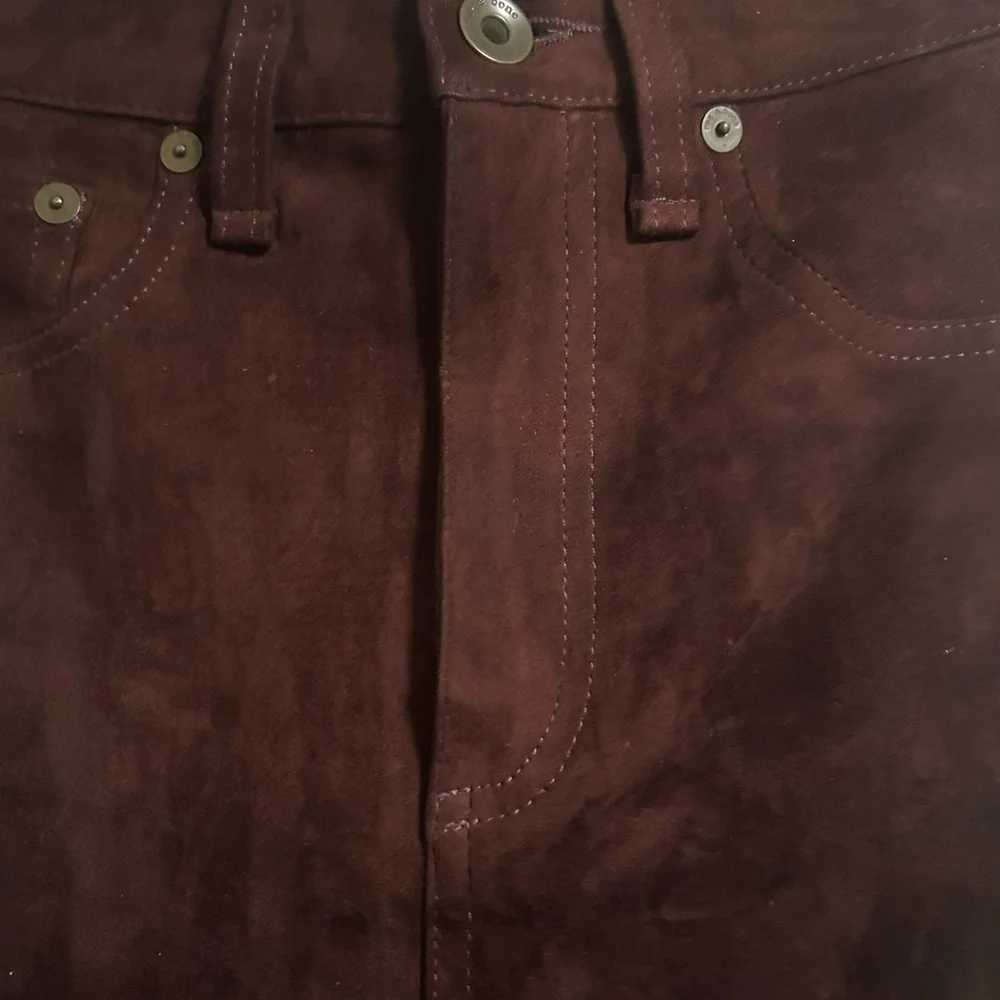 Rag & Bone 100% Lambskin Leather Skinny Pant Size 25 - Picture 2 of 13